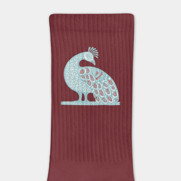 Elegant Peacock Folk Art for Whimsical Nursery Decor by TuncGK