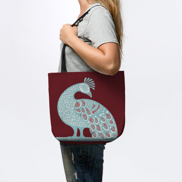 Elegant Peacock Folk Art for Whimsical Nursery Decor by TuncGK