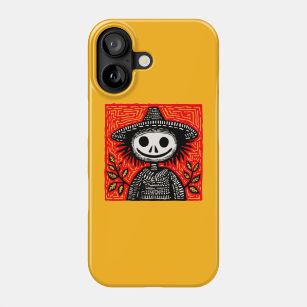 Friendly Scarecrow Art for Kids Halloween and Autumn Decor Phone Case by TuncGK