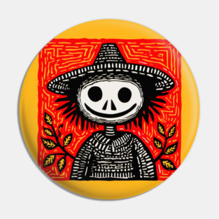 Friendly Scarecrow Art for Kids Halloween and Autumn Decor Pin