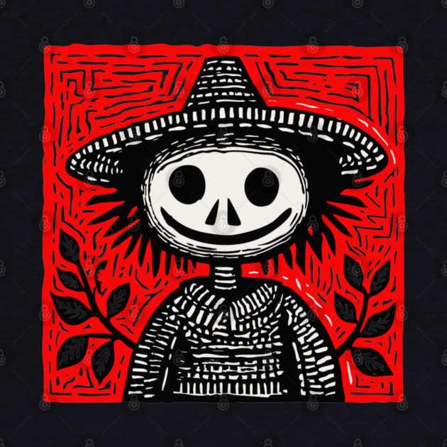 Friendly Scarecrow Art for Kids Halloween and Autumn Decor by TuncGK