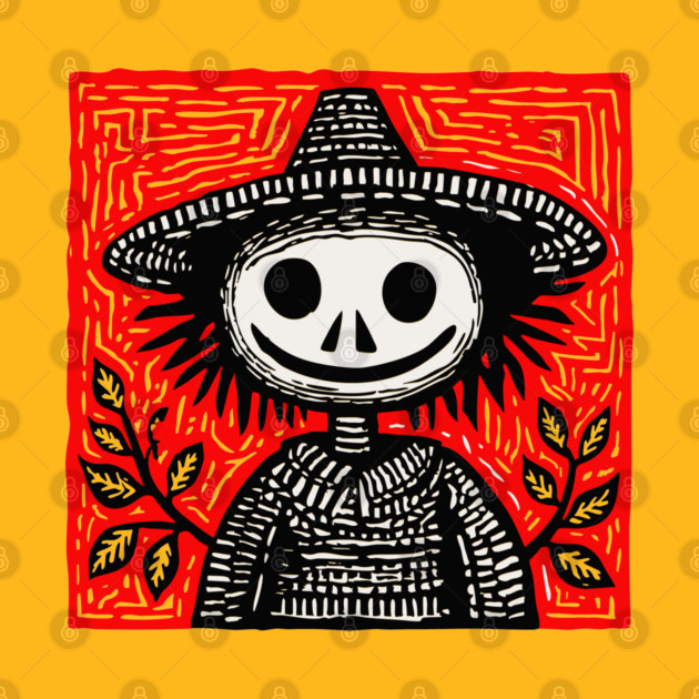 Friendly Scarecrow Art for Kids Halloween and Autumn Decor by TuncGK