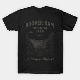 Hoover Dam Nevada 1936 Vintage – Historic American Engineering Marvel T-Shirt