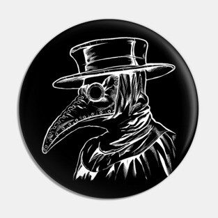 Dr. Plague (White) Pin