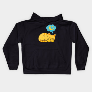 cat Dreaming Kids Hoodie