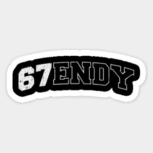 Six Seven 67ENDY, fun collegiate look, 6 7 meme Magnet