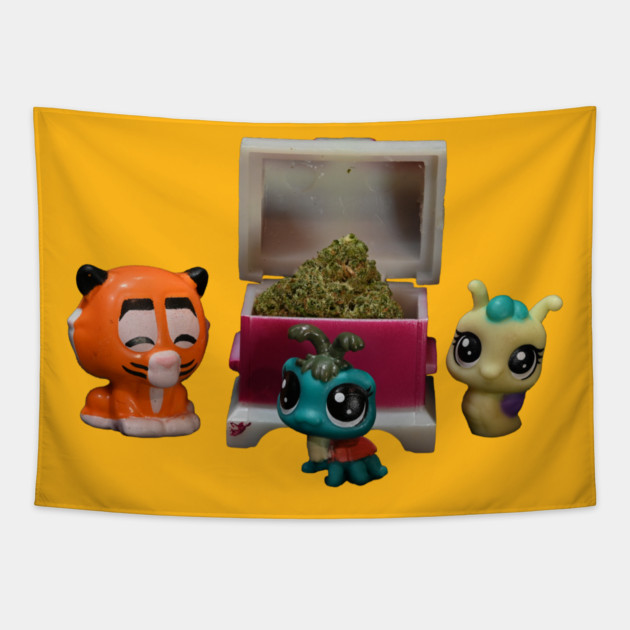 Treasure Chest - Weed Design Tapestry by MrGreenGenes420
