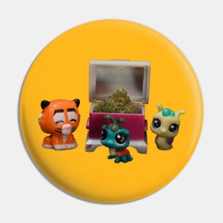 Treasure Chest - Weed Design Pin