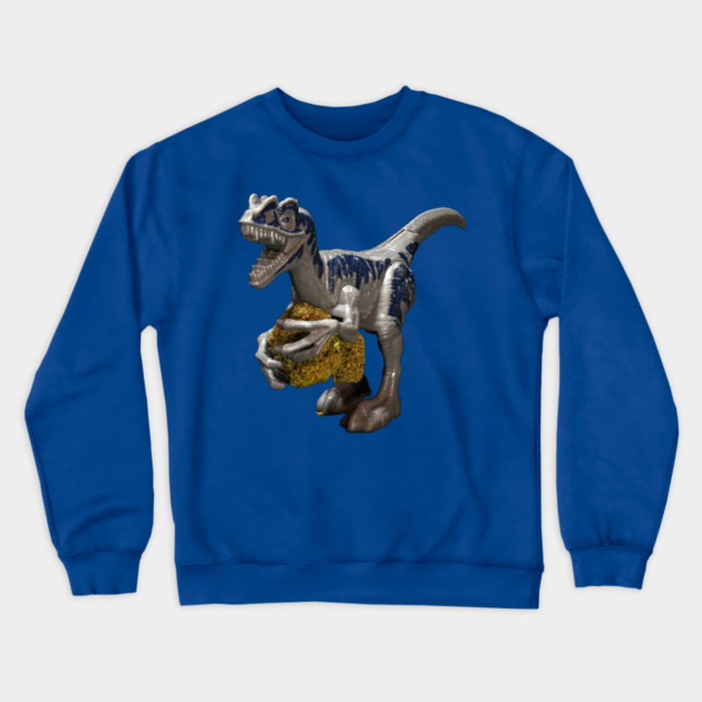 Dinosaur with Weed - Weed Design Crewneck Sweatshirt by MrGreenGenes420