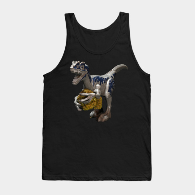 Dinosaur with Weed - Weed Design Tank Top by MrGreenGenes420