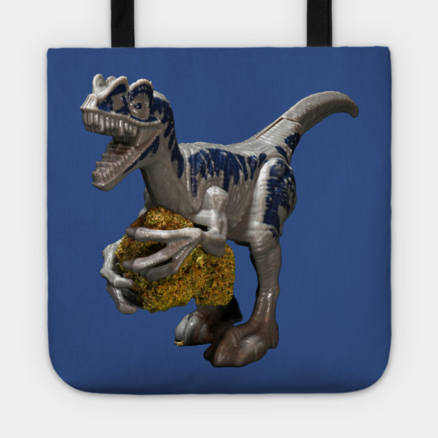 Dinosaur with Weed - Weed Design Tote by MrGreenGenes420