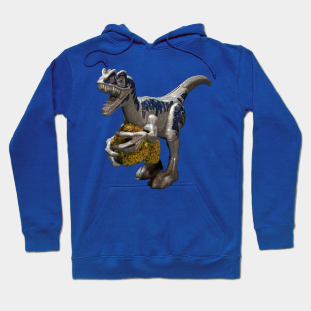 Dinosaur with Weed - Weed Design Hoodie by MrGreenGenes420
