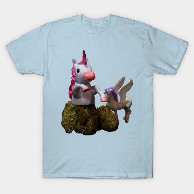 Unicorny - Weed Design T-Shirt by MrGreenGenes420