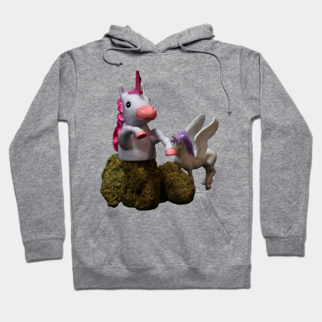 Unicorny - Weed Design Hoodie by MrGreenGenes420