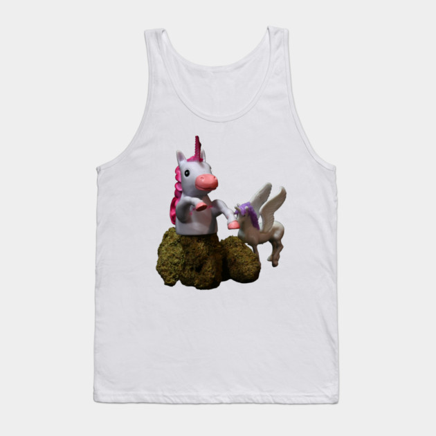 Unicorny - Weed Design Tank Top by MrGreenGenes420