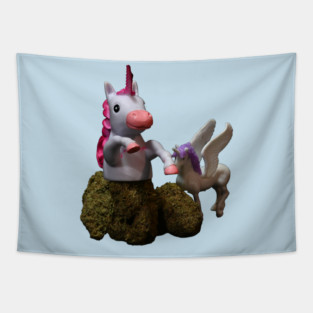Unicorny - Weed Design Tapestry