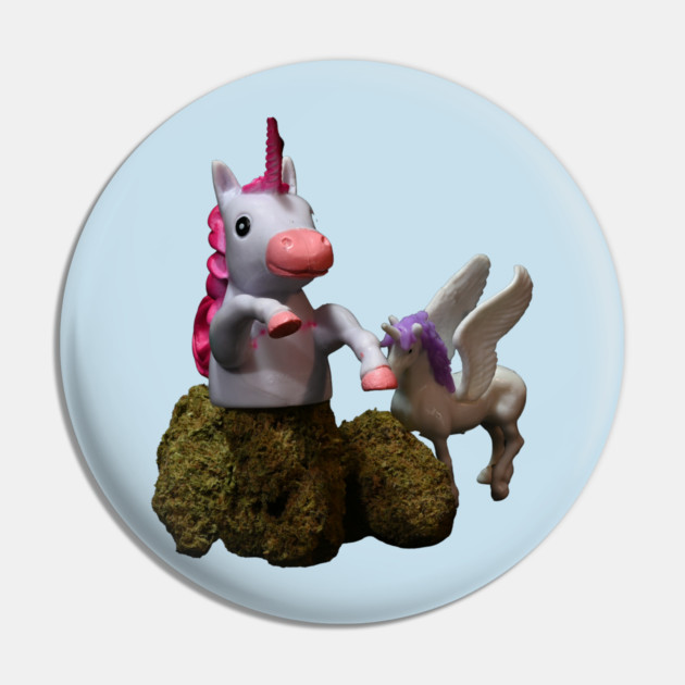 Unicorny - Weed Design Pin by MrGreenGenes420