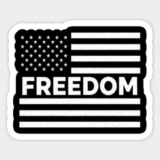 Freedom-American-Flag-Vintage-Distressed-USA-Patriotic Magnet