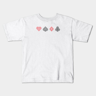 POKER CARD ICON (COLOR) Kids T-Shirt