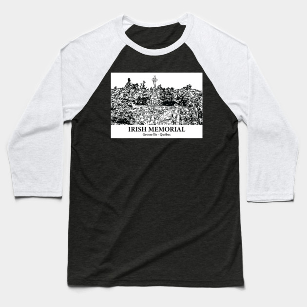 Irish Memorial - Grosse Île QC Baseball T-Shirt by Lakeric