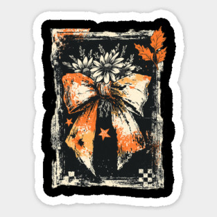 Vintage Halloween Bow Distressed Retro Gothic Creepy Cute Design Magnet