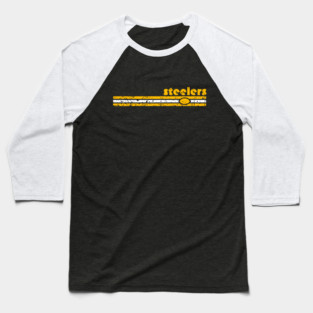 Steelers 70s Stripe Baseball T-Shirt