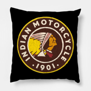 Vintage Indian Motorcycle 1901 Pillow