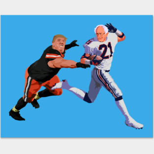 Bernie Sanders Donald Trump Football Posters and Art