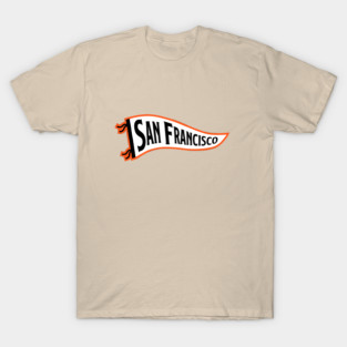 San Francisco Pennant - Orange T-Shirt