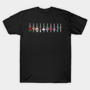 Swords and Symbols – Tattoo Flash Inspired Design T-Shirt