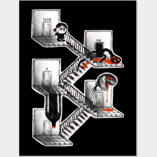 Downstairs Posters and Art