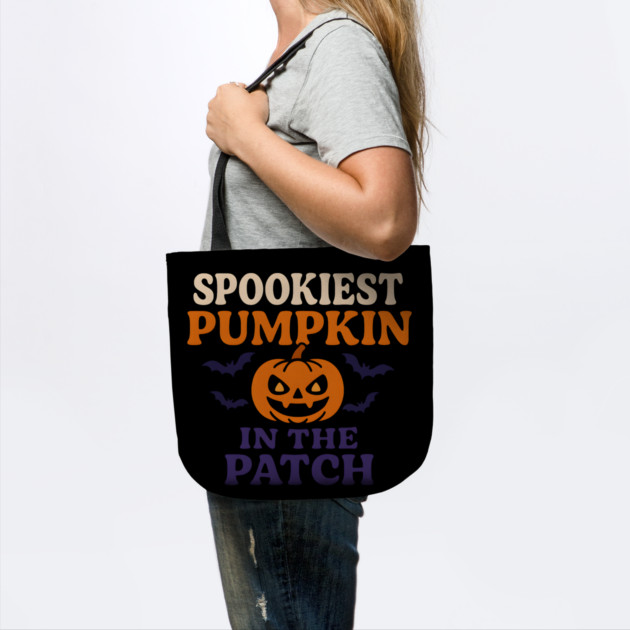 Spookiest Pumpkin in the Patch Funny Halloween Quote Gift by MakerMind8.2