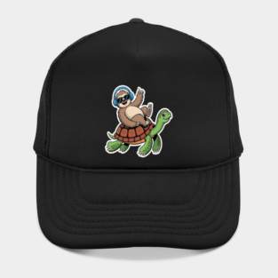Sloth Riding Turtle Hat