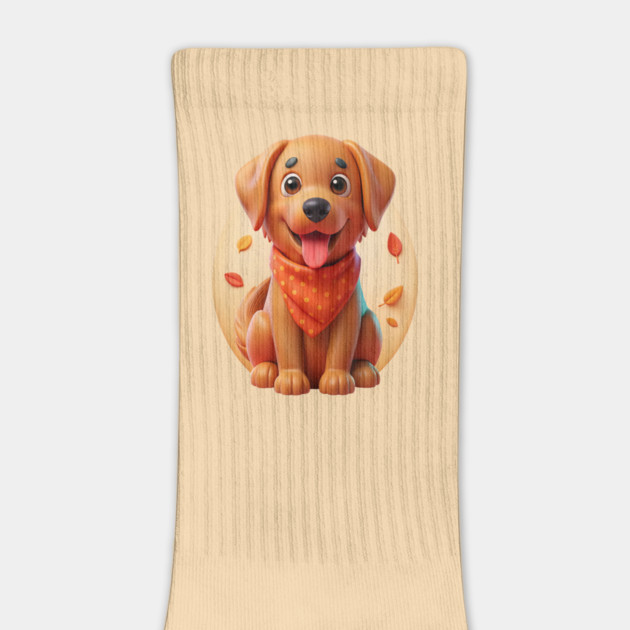 Red Golden Retriever Lover Gift - Cute Puppy Design by IamActiveDog