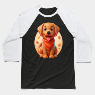 Red Golden Retriever Lover Gift - Cute Puppy Design Baseball T-Shirt