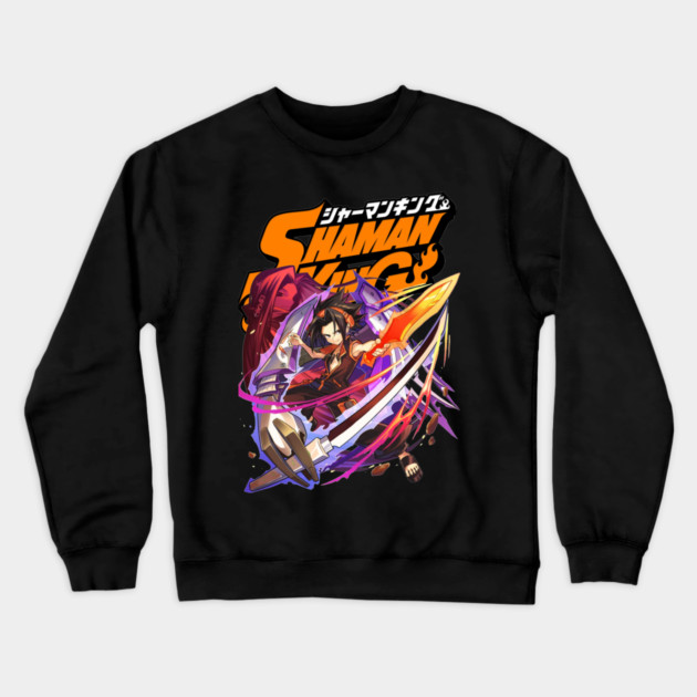 Shaman King - Yoh Asakura Spirit Sword Crewneck Sweatshirt by Otaku Vibes