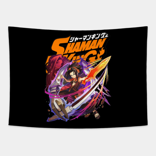 Shaman King - Yoh Asakura Spirit Sword Tapestry by Otaku Vibes
