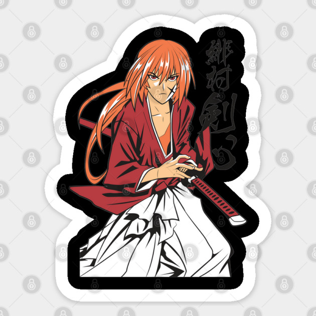 Kenshin Battle Stance – Rurouni Kenshin Sticker by Otaku Vibes