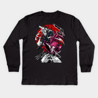 Kenshin Himura vs Shishio - Rurouni Kenshin Cool Art Kids Long Sleeve T-Shirt