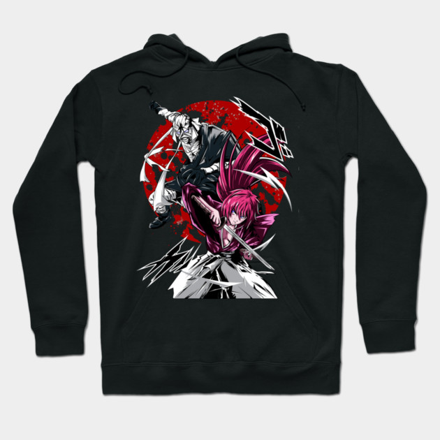 Kenshin Himura vs Shishio - Rurouni Kenshin Cool Art Hoodie by Otaku Vibes