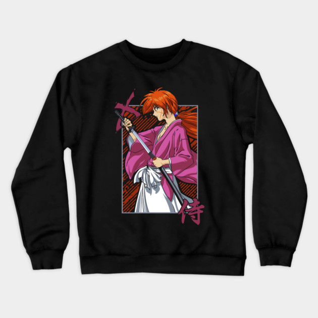 Rurouni Kenshin - Kenshin Himura Samurai Crewneck Sweatshirt by Otaku Vibes