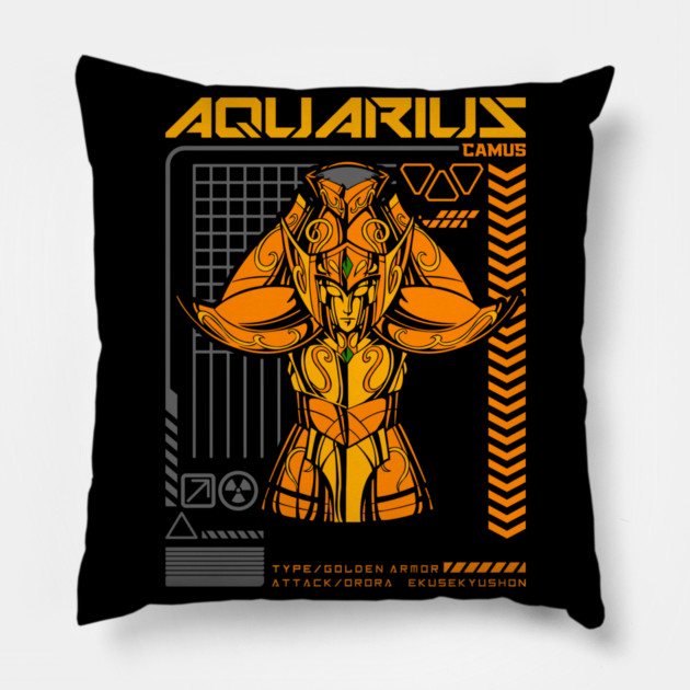 Aquarius Camus Saint Seiya Sci Fi Style Pillow by Otaku Vibes