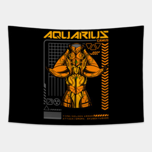 Aquarius Camus Saint Seiya Sci Fi Style Tapestry