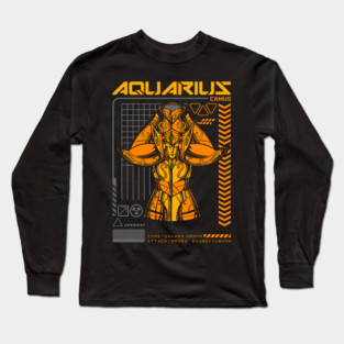 Aquarius Camus Saint Seiya Sci Fi Style Long Sleeve T-Shirt