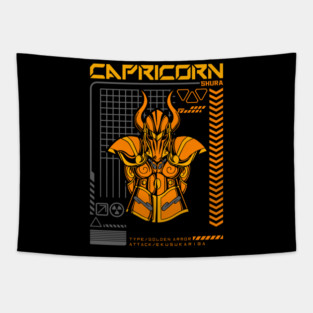 Capricorn Shura Saint Seiya Futuristic Armor Tapestry