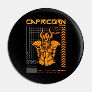 Capricorn Shura Saint Seiya Futuristic Armor Pin