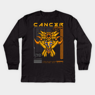Cancer Deathmask Saint Seiya Futuristic Armor Kids Long Sleeve T-Shirt