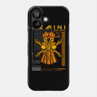 Gemini Saga Kanon Saint Seiya Futuristic Armor Phone Case