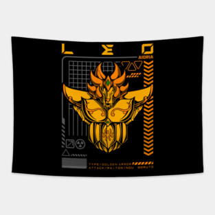Leo Aiolia Saint Seiya Futuristic Armor Tapestry