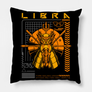 Libra Dohko Saint Seiya Futuristic Armor Pillow